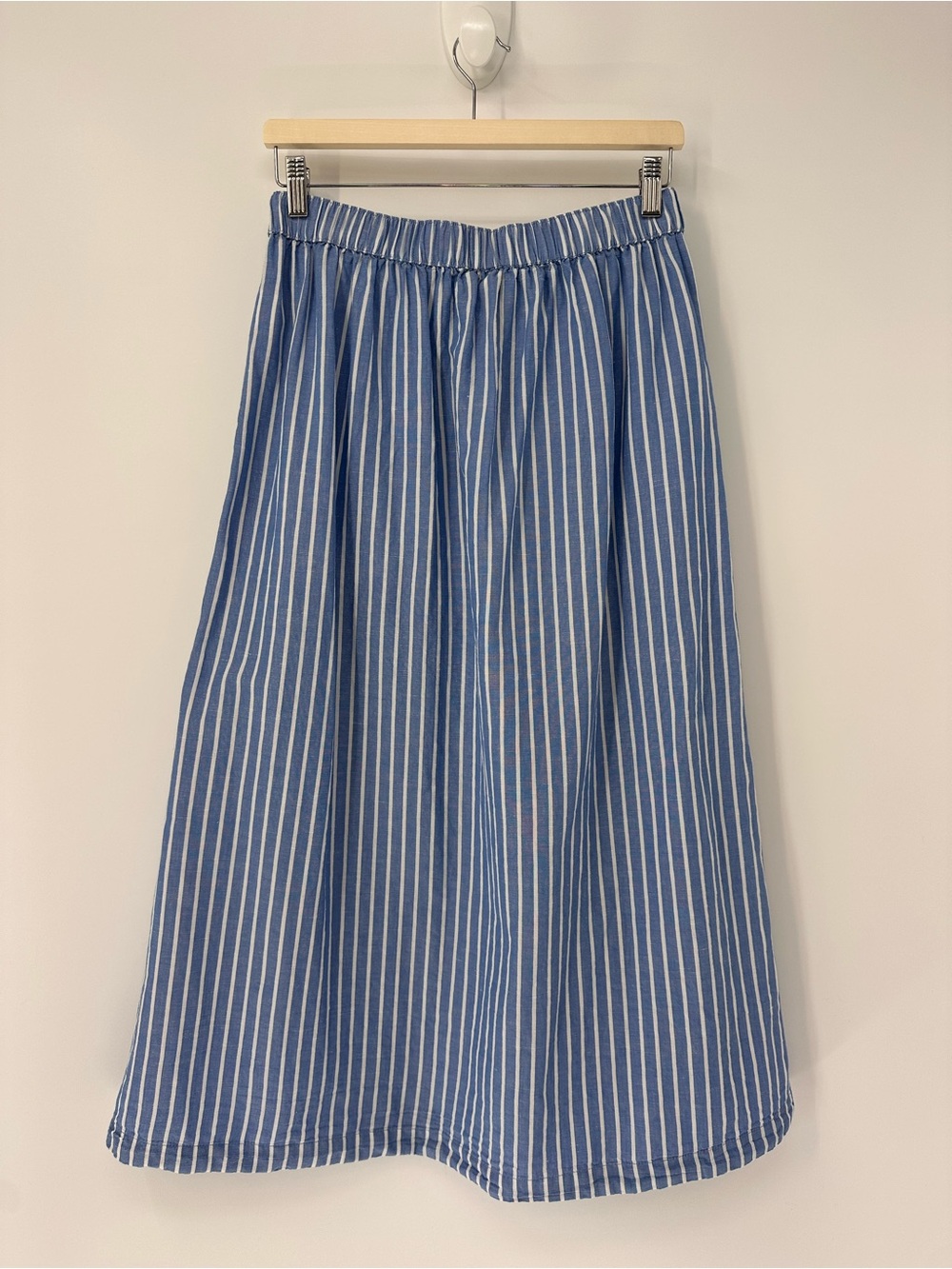 Pact Beach Stripe Midi Wrap Skirt M - Picture 5 of 6